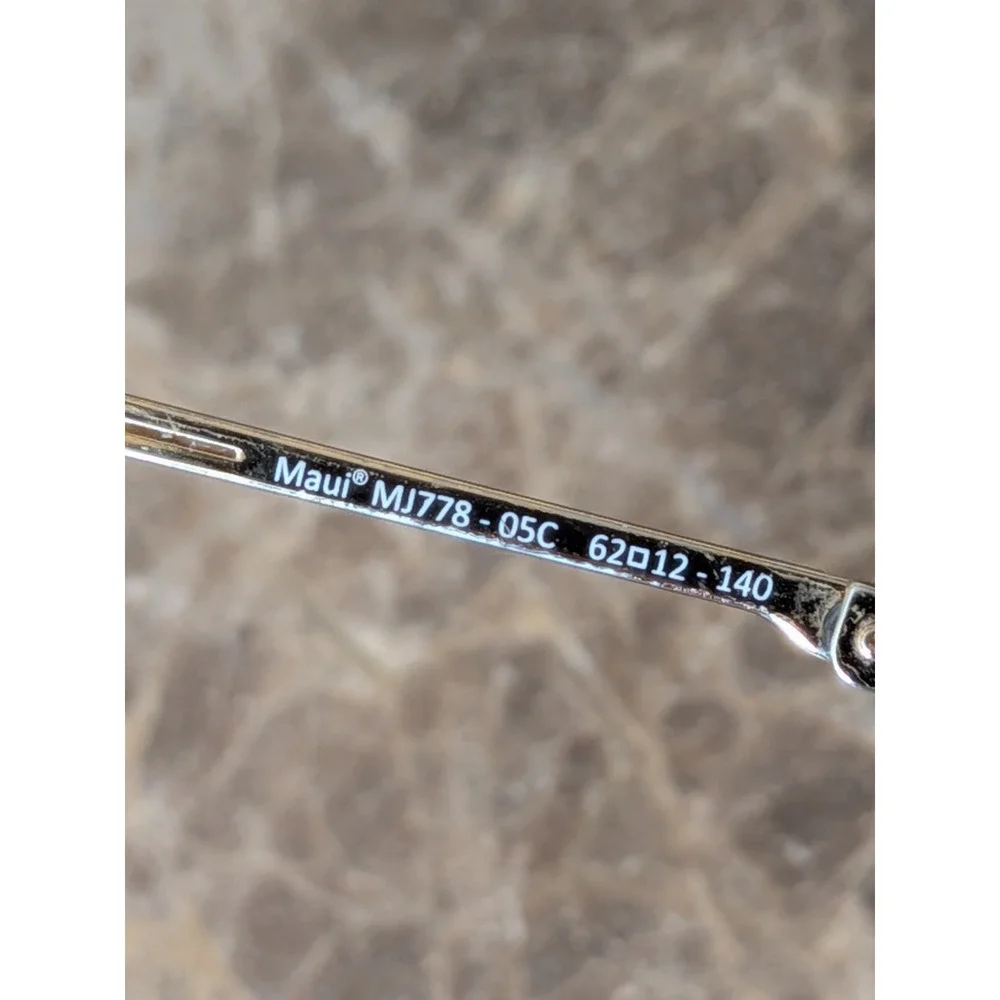 MJ778-05C Maui Jim Kami Polished Gold White 62-12-140 Frames Only
